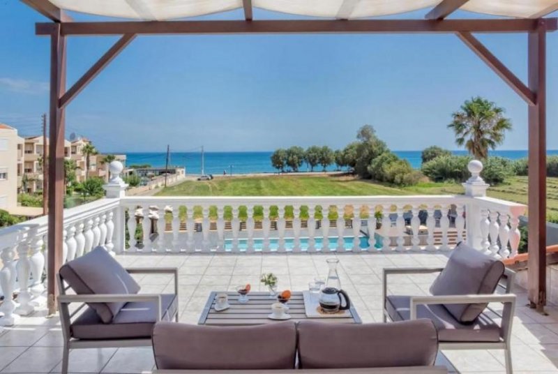 Maleme Kreta, Maleme: Elegante Villa in Strandnähe mit Panoramablick aufs Meer zu verkaufen Haus kaufen